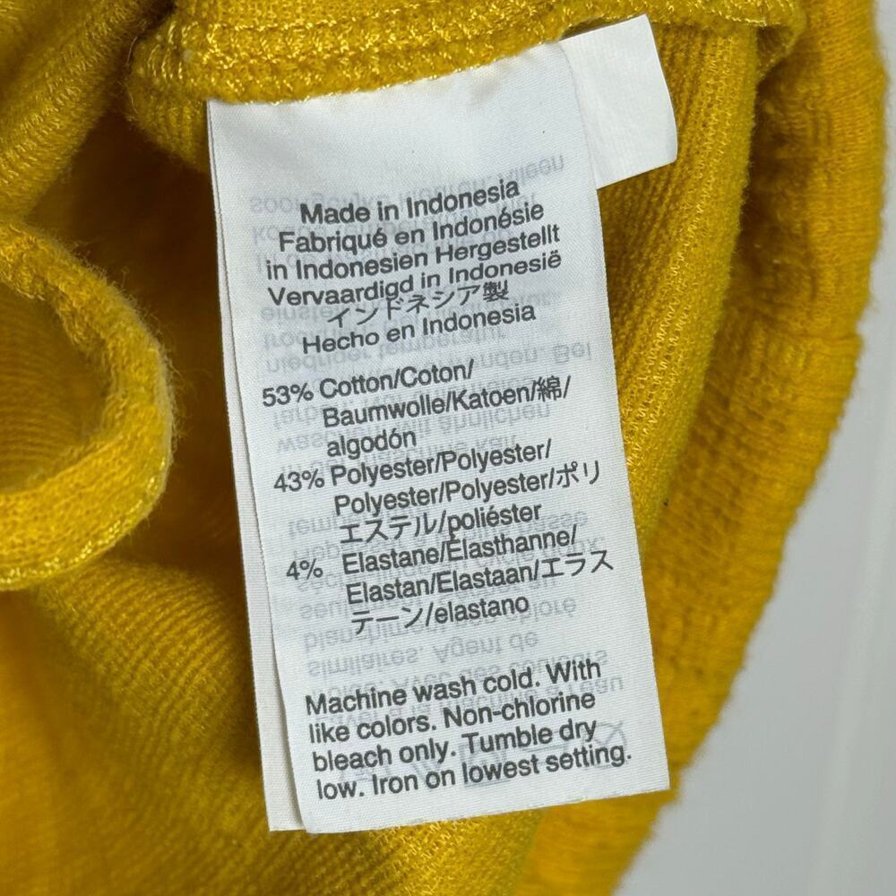 Madewell Texture & Thread Off-the-Shoulder Top Golden Yellow Women’s Size XL - Picture 5 of 11